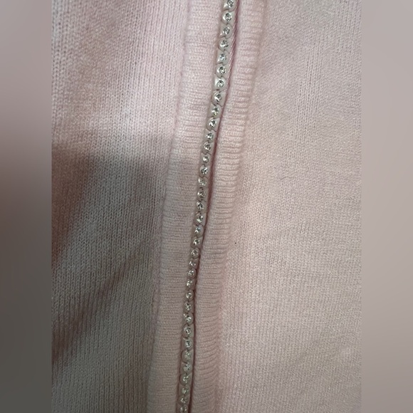 Quacker Factory Soft Pink Zip-Up Sweater - Picture 4 of 10